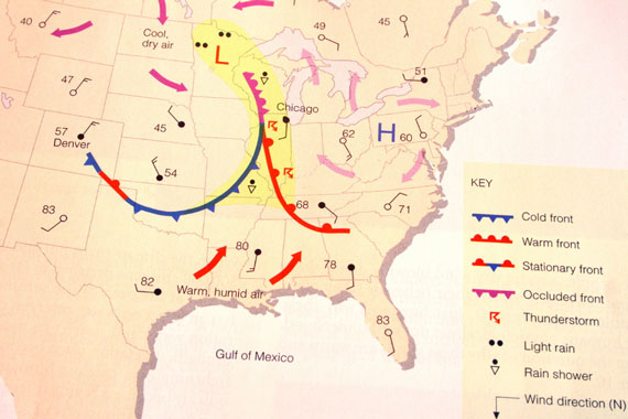 sample weather map